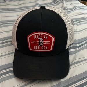 Boston Red Sox Black and White Mesh Cap